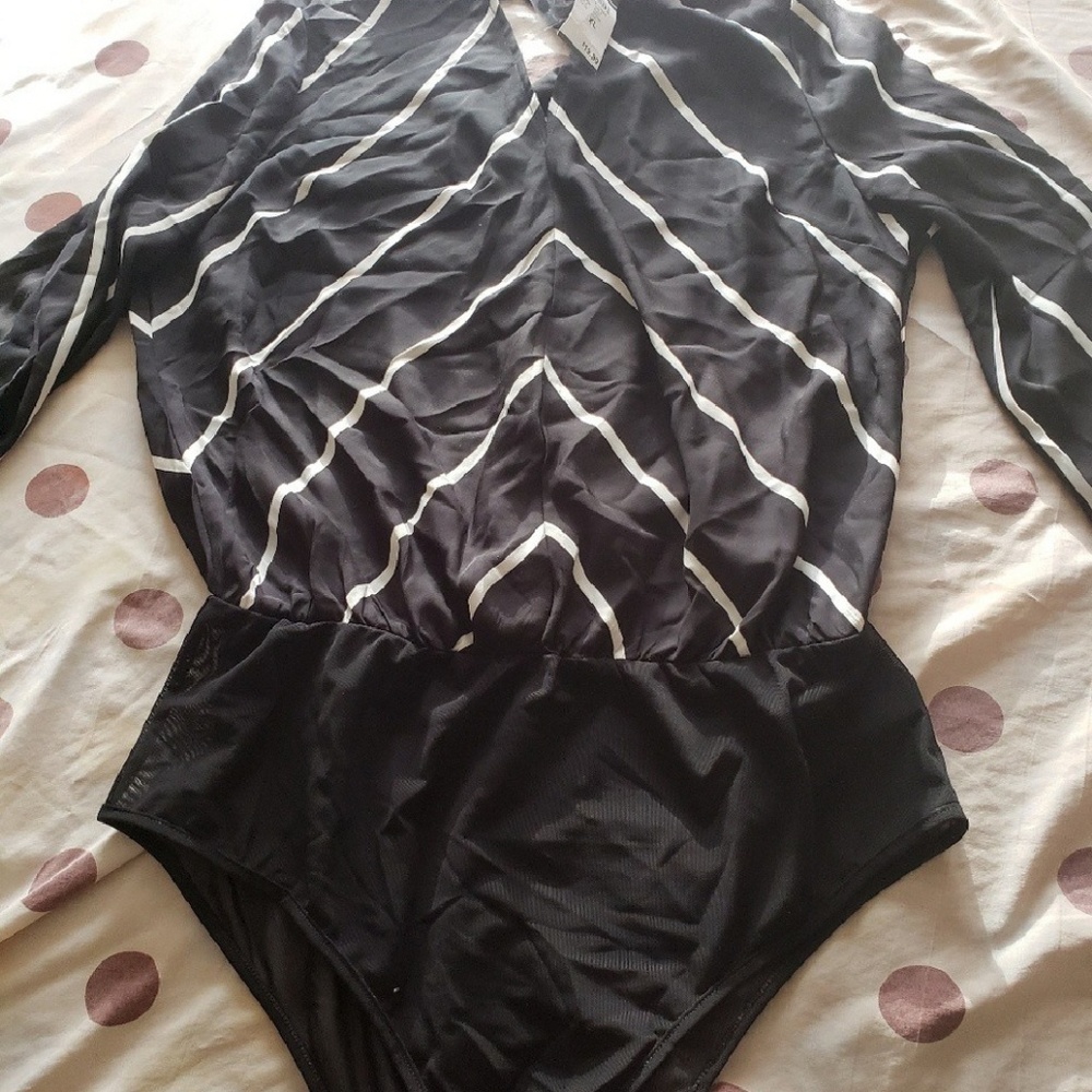 Long sleeve blouse bodysuit